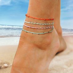 Anklets-2022 New Vintage Rope Anklet Women Fashion Handmade Colorful Braided Macrame Rope Anklet For Women Jewelry GiftModel Number:1005003939247671 Length: 16-35cm String Anklets, Rope Anklet, Leg Jewelry, Braided Macrame, Anklet For Women, Fake Nose Rings, Rope Braid, Summer Goals, Nose Rings Hoop