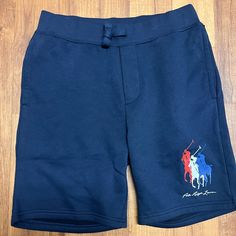 Men’s Ralph Lauren July 4 Polo Shorts. Med Ralph Lauren Casual Shorts With Pockets, Casual Ralph Lauren Shorts With Pockets, Casual Ralph Lauren Short-length Bottoms, Ralph Lauren Cotton Shorts, Ralph Lauren Bottoms With Built-in Shorts For Summer, Ralph Lauren Summer Bottoms With Built-in Shorts, Ralph Lauren Blue Summer Bottoms, Ralph Lauren Shorts, Ralph Lauren Blue