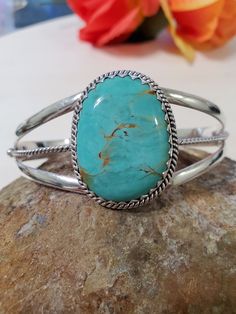 *27Grams Turquoise Bracelet cuff *Free Shipping *components are solid .925 silver.  * Cuff 6  inches long end to end , opening gap is 1 1/4 inches adjustable  *Cuff 6" end to end . Opening 1"-1 1/4" Will fit wrist 7 to 7 1/2" perfect. Thank You For Your Looking ,And Check Out More Items In My Etsy Shop For More Great Deals, Also We Add More Jewelry To Etsy Shop Regularly  https://www.etsy.com/shop/ABQdesign. Please review items carefully before purchasing. I accept returns within 7 days of recei Western Turquoise Bangle Cuff Bracelet, Western Style Turquoise Bangle Cuff Bracelet, Southwestern Turquoise Bangle, Turquoise Bracelet Cuff, Great Deals, Turquoise Bracelet, Cuff Bracelets, 925 Silver, Jewelry Bracelets