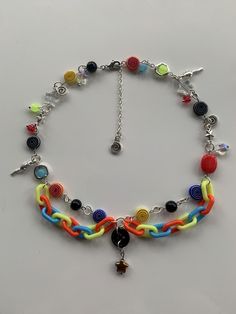 This piece is inspired by the amazing Mr. Bobinsky, or Mr. B, from the movie "Coraline." Using primary colors, this circus-y necklace features swirly glass beads and mouse charms. Adjustable, 15"-17.5" Mr Bobinsky, Coraline, The Movie, The Amazing, Circus, Favorite Jewelry, Primary Colors, Charm Necklace, Beauty Book