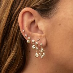 Details 14k gold single Sophia diamond stud Available in 14k yellow, rose and white gold Handmade in USA Sold individually Diamond Earrings Aesthetic, Libra Rising Aesthetic, Piercing Party, Rising Aesthetic, Sophia Diamond, Fashion Earrings Studs, Libra Rising, Earrings Piercings, Wedding Fits