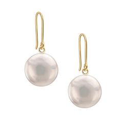 These Delicate Coin Pearls gracefully dangle from a fine 14k gold thread, embodying understated sophistication with each and every sway.  Dangle Earrings Specifications: Metal: 14K Yellow-gold. Gold Weight: 0.44 gr. Gemstone Type: Pearl Total Carat Weight:  ct. Total Gemstones: 2  Welcome to Ran Gov Jewelry, where timeless elegance meets modern sophistication.  Since 1962, our family-owned business has been dedicated to crafting exquisite 14 karat gold Jewelry adorned with precious diamonds and gemstones. With a rich heritage spanning over six decades, our commitment to quality and artistry has earned us a distinguished place in the hearts of Jewelry enthusiasts worldwide. Classic Long Drop Pearl Earrings, Classic Long Drop Pearl Earrings With Ear Wire, Elegant Yellow Gold Linear Earrings With French Hook, Elegant Everyday Jewelry With French Hook, Classic Round Linear Earrings For Gifts, Classic Round Linear Earrings Gift, Classic Linear Earrings As Gift, Classic Drop Linear Earrings, Classic White Hypoallergenic Linear Earrings