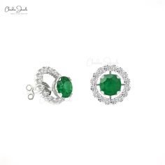 Description Natural Emerald Detachable Dainty Earrings 14k Real Gold White Diamond Earrings 4mm Round Cut Gemstone Summer Jewelry For Birthday Gift, Diamond Jewelry, Diamond Earrings, Handmade Earrings, 14k Gold Earrings, Hallmark Earrings, Emerald Jewelry, Studs For Her, Jewelry For Women, Birthday Gift, Gift For Her, Round Cut Earrings For Anniversary Gift Product Details SKU CJ-E-1161A-EM Metal 14k solid gold Closing mechanism Push back Product dimension 7x81x7.7x4.05mm Birthstone May Certifi Green Diamond Earrings With Halo Design For Anniversary, Green Halo Diamond Earrings For Anniversary, Fine Jewelry Green Halo Earrings, Green Halo Earrings For Anniversary, Green Round Earrings With Halo Setting, Green Halo Earrings Fine Jewelry, Halo Green Fine Jewelry Earrings, Classic Green Halo Earrings, Elegant Green Halo Earrings