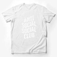 Anti Social Social Club Slogan Black and White T-Shirt, Streetwear Graphic Tee, Unisex Trendy Shirt for All Male T-Shirt Custom graphic T-Shirt.Customize your color Basic Short Sleeve T-shirt With Letter Print, Band Merch T-shirt With Letter Print And Crew Neck, Band Merch Crew Neck T-shirt With Letter Print, Basic White Print Short Sleeve T-shirt, Band Merch Short Sleeve T-shirt With Text Print, Band Merch T-shirt With Text Print And Short Sleeves, White Print Short Sleeve Shirt For Streetwear, Basic White Print Short Sleeve Tops, White Print Short Sleeve Basic Tops