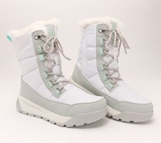 What do snowballs, snowmen, and ski slopes all have in common? These so-right-for-winter Khombu boots. They keep your tootsies warm with Thermolite faux fur lining while you have fun adventuring in winter wonderlands. From Khombu. Fade-resistant Outdoor Winter Boots, White Mountain Boots Kohl's, Waterproof Mid-calf Boots For Winter Outdoor, H&m Snow Boots, Kamik Snow Boots, Ski Slopes, Amazing Adventures, Winter Boots, Hiking Boots