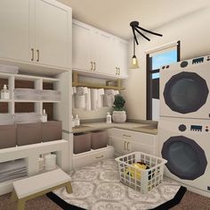 Bloxburg Laundry Room Ideas, Roblox Room, Bloxburg House Ideas Exterior, House Ideas Exterior