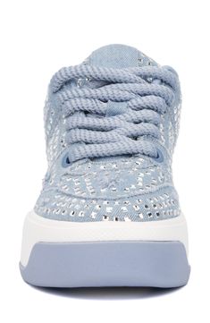 Every step will shimmer and shine when you sport this chunky sneaker that's adorned with dazzling rhinestones. Textile upper/synthetic lining and sole Imported Tumi Luggage, Olivia Miller, Shimmer And Shine, Shimmer N Shine, Fall Essentials, How To Make Shoes, Cold Weather Accessories, Chunky Sneakers