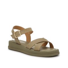 Crown Vintage-Cleona Sandal The smell of fresh cut grass, the sound of buzzing bumble bees, and the taste of fresh squeezed lemonade are some of our favorite things that accompany warm weather. Something else at the top of our list? The Cleona sandals from Crown Vintage. What they are: A classic pair of strappy sandals. Complete with a square toe for a modern touch on a simple style. Why you’ll love them: Crafted for a quality leather material, this pair is designed to last. Featuring a slight w Olive Green Sandals, Travel Sandals, Fresh Squeezed Lemonade, Fresh Cut Grass, Green Sandals, Comfy Sandals, Strappy Sandals, Leather Material, Wedge Heels