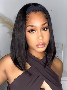 Hair Name: Headband Wig Hair Style: Straight Hair Length: 8-30 inch Wig Weight: 200-320g/Wig (Depending on Lengths and Density) Color: Natural Black Density: 180% Cap Size: Medium, about 22.5inches Quality: 100% Virgin Human Hair Last for One More Year Hairline Headband Shipment: DHL, FedEx, or UPS 5-7 business days. •Quick & Easy: guleless wig, Zero Skill is needed for Install •Soft & Smooth, Manageable & Comfortable •Easy to maintain and beginner-friendly •Soft & Smooth virgin hair that's Easy Straight Headband Wig, Style Straight Hair, Diy Hair Wig, Burnt Hair, Brazilian Straight Human Hair, Hair Care Oil, Headband Wig, Hair Straight, Headband Wigs