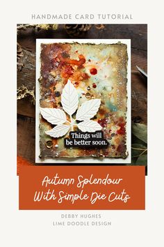 autumn splendou with simple die cuts from stampin's handmade card studio