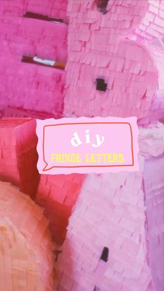 there are many pink and orange teddy bears made out of tissue paper with the words diy on it