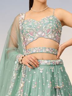 Elevate your ethnic style with our beautiful sea green sequins chiffon reception wear lehenga choli. This stunning outfit features intricate sequin and coding thread embroidered work that adds a touch of elegance and sophistication to your look.
The sea green color exudes a sense of serenity and freshness, making it perfect for festive occasions or casual events where you want to stand out.
The lehenga is semi-stitched up to 42 inches with a 3.0-meter flair, allowing for a comfortable and flatte Green Organza Lehenga With Sequins, Pista Green Lehenga With Sequins For Wedding, Festive Pista Green Sequined Choli, Green Georgette Choli With Sequins, Elegant Pista Green Sequined Lehenga, Green Sequined Georgette Lehenga, Pista Green Sequined Georgette Lehenga, Embellished Green Semi-stitched Choli, Sea Green Colour Lehenga