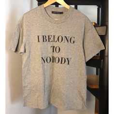 Nobody Denim Woman’s T-Shirt Size S New W/Tags Thank You For Looking :) Gray Tshirt, Denim Top, Denim Women, Womens Tees, Gray Color, Organic Cotton, Thank You, Womens Tops, Tops & Tees