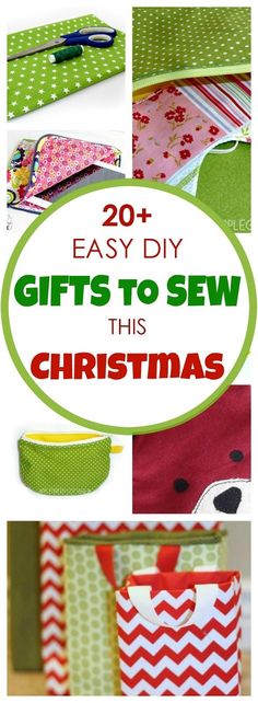 christmas gifts to sew with the words 20 easy diy gifts to sew this christmas