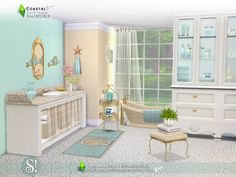 Anime Bathroom, Coastal Apartment, Coastal Chandelier, Bathroom Big, Modern Coastal Decor, Coastal Bedding