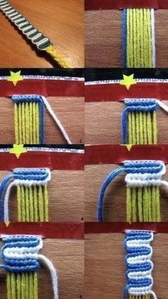 the instructions for how to make a crochet bracelet with beads and yarns