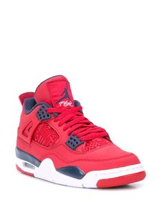 Air Jordan 4 Retro SE "Fiba" sneakers Jordans 4 Metallic Red, Jordan Shoes Retro, Jordan Air, Jordan 4 Retro, Air Jordan 4, Air Jordan 4 Retro, Iconic Bags, Flat Boots, Exclusive Fashion