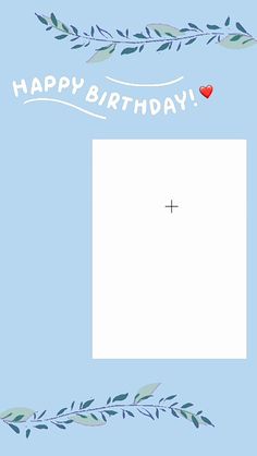 a card with the words happy birthday on it