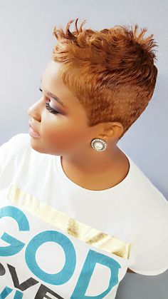 "I Will Win Not Immediately, But Definitely" -- KENNY COLE SALON DALLAS Copper Black Women, Pixies Haircut, Black Hair Short Cuts, Short Red Hair, Short Sassy Hair, Sassy Hair, Short Black Hairstyles