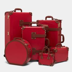 The Diplomat - Red Check In Spinner – Steamline Luggage Steamline Luggage, The Diplomat, Luxury Luggage, Statement Handbag, Leather Suitcase, Luggage Case, Travel Brand, Vintage Luggage, Hat Boxes