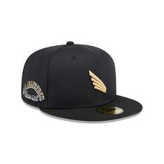 Sport a bold look during your next trip to the LAFC stadium with this Throwback Mesh 59FIFTY fitted hat from New Era. It features perforated fabric across the entire crown for a signature vintage design and striking LAFC graphics on the front and side. This cap's structured build and fitted construction ensure you have a comfortable fit when representing the squad.Sport a bold look during your next trip to the LAFC stadium with this Throwback Mesh 59FIFTY fitted hat from New Era. It features perforated fabric across the entire crown for a signature vintage design and striking LAFC graphics on the front and side. This cap's structured build and fitted construction ensure you have a comfortable fit when representing the squad.PRODUCT FEATURESWipe clean with a damp clothHigh CrownOfficially l Fitted Hat, Fitted Hats, Mesh Fabric, Hats For Men, Vintage Design, New Era, Contrasting Colors, Vintage Designs, Comfort Fit