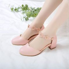 Gender: For Women Style: Fashion,KoreanOccasion: Casual,Party/Club,Office/Career,DressHeel Height: 4cmPlatform Height: 1cmSeason: Spring,Summer,Fall/Autumn,WinterPackage Contents: 1 x Shoes (Pair)Size Guide:28 = foot length 18.5-19cm 29 = foot length 19-19.5cm 30 = foot length 19.5-20cm 31 = foot length 20-20.5cm 32 = foot length 20.5-21cm33 = foot length 21-21.5cm34 = foot length 21.5-22cm (Foot width=8-8.5cm)35 = foot length 22-22.5cm (Foot width=8.5cm)36 = foot length 22.5-23cm (Foot width=8. Mid Heels Sandals, Club Office, White Sandals Heels, Saltwater Sandals, Mid Heel Sandals, Fashion Slippers, Jane Dress, Low Heel Shoes, Leather Sandals Women