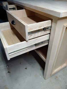 the drawers are open and ready to be assembled