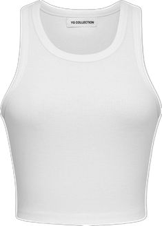 sleeveless crop top vest Basic Cotton Sports Crop Top, Basic Cotton Crop Top For Sports, Solid Cotton Racerback Crop Top, White Cropped Tank Top With Medium Support, White Cotton Racerback Crop Top, White Seamless Cotton Crop Top, White Medium Support Crop Top For Spring, Cotton Ribbed Racerback Crop Top, Ribbed Cotton Racerback Crop Top