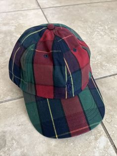 NEW Unisex Authentic Polo Ralph Lauren Hat Checkered Multicolor Cap. Multicolor Flat Bill Baseball Cap For Outdoor, Striped Cotton Casual Hat, Trendy Multicolor Cotton Baseball Cap, Multicolor Snapback Baseball Cap In Cotton, Trendy Multicolor Baseball Cap With Visor, Multicolor Cotton Snapback Baseball Cap, Trendy Multicolor Visor Baseball Cap, Multicolor Curved Brim Baseball Cap For Outdoor, Trendy Multicolor Baseball Cap