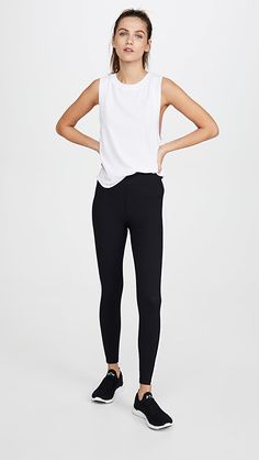 Year of Ours The Perfect Muscle Tank | SHOPBOP Stretch Tops With Ribbed Waistband For Workout, Workout Tops With Ribbed Waistband And Relaxed Fit, Stretch Workout Top With Ribbed Waistband, Functional Stretch Tops For Loungewear, Fitted Go-dry Tops For Loungewear, Fitted Crew Neck Activewear For Loungewear, High Stretch Sporty Tops For Loungewear, High Stretch Athleisure Tops For Loungewear, Sporty High Stretch Tops For Loungewear