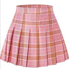 Waist: 60 Cm | 24 In Length: 38.3 Cm | 15.08 In Clean, Never Worn. School Skirts, Safety Shorts, Uniform School, Womens Pleated Skirt, School Skirt, Classic Skirts, Plaid Pleated Skirt, School Uniforms, Plaid Mini Skirt