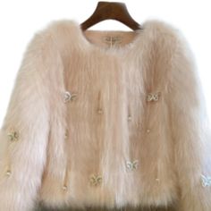 Beautiful Pink Faux Fur Jacket. Size : Small Does Not Include Any Brooch(S). Pink Faux Fur Trim Coat For Spring, Chic Pink Spring Fur Coat, Chic Pink Fur Coat For Spring, Elegant Pink Fur Coat For Fall, Pink Spring Outerwear With Faux Fur Trim, Spring Party Fur Coat With Faux Fur Trim, Spring Party Faux Fur Outerwear, Trendy Pink Fur Coat For Fall, Spring Party Outerwear In Faux Fur