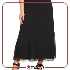 in stock Black Chiffon Evening Bottoms, Elegant Sheer Tiered Skirt, Spring Chiffon Skirt For Night Out, Chic Chiffon Skirt For Party, Chic Chiffon Party Skirt, Elegant Sheer Maxi Skirt For Evening, Elegant Tiered Maxi Skirt For Night Out, Fitted Chiffon Skirt For Night Out, Elegant Sheer Skirt For Night Out