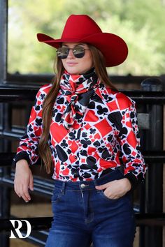 GAMBLER PERFORMANCE RODEO SHIRT (ADULT) – Ranch Dress'n Long Sleeve Tops For Summer Rodeo, Summer Long Sleeve Tops For Rodeo, White Western Tops For Country Events, Western Style Red Long Sleeve Tops, Red Western Long Sleeve Tops, Red Long Sleeve Western Top, White Long Sleeve Western Top, Fitted Short Sleeve Top For Rodeo, Fitted Western Tops For Summer