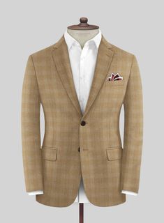 Look your best with our Italian Ainero Mocha Wool Jacket, which offers a timeless outfit to wear all year round. Crafted from pure merino wool, it allows you to show off your style wherever you go. The classic brown checks transition easily from casual to party attire, making it a versatile addition to your wardrobe. 
 
Look features a 2 button jacket with notch lapels, f aux horn brown  buttons, single vent and two cuff buttons.  You can change the look during customization if required. 
 
 Lin Luxury Brown Tweed Blazer, Brown Wool Business Outerwear, Timeless Plaid Outerwear With Welt Pockets, Luxury Wool Brown Blazer, Luxury Brown Tweed Jacket With Notch Lapel, Brown Wool Notch Lapel Outerwear, Luxury Plaid Tweed Jacket With Long Sleeves, Brown Wool Outerwear With Notch Lapel, Luxury Plaid Long Sleeve Tweed Jacket