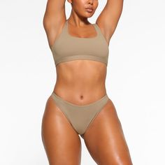 SIGNATURE SWIM MID COVERAGE BOTTOMS | DESERT - SIGNATURE SWIM MID COVERAGE BOTTOMS | DESERT Shapewear, Onyx, Lounge Wear, Swimming, Wardrobe