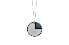 VERGE ORBIS NECKLACE. circular concrete element with a splash of color adds something unique to any outfit.   MATERIALS concrete, powder coated steel MEASUREMENTS 3cm | 1.2" wide,   3cm | 1.2" long  chain length: 50cm | 20" WEIGHT 13gr | 0.45oz  ♡ ORDERING * As all of our products are handmade and made to order, the time it takes to process items varies. If you would like something rushed, please contact us to see if this is possible. *It is important to clarify that for all concrete items it is Cement Jewelry, Concrete Necklace, Gift For Architect, Concrete Jewelry, Color Necklace, Necklace Statement, Jewelry For Her, Circle Pendant, Long Chain