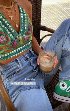 Free People Boho Outfits, People Outfits, Summer Outfits 2017, Surfergirl Style, Spain Outfit, Bekväma Outfits, Look Boho Chic, Mode Retro, Estilo Hippy