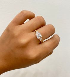 14K Triple Square CZ Ring -Solid 14K REAL Gold!! -Nice square cut with two smaller squares on the sides and some on the band as well -Great for daily wear will *NOT* Tarnish -Available in a size 7 US -White cubic zirconia stones (Message us if you have any other questions) Rectangular Three Stone Diamond Jewelry, Three Stone Rectangular Diamond Jewelry, Gold Three-stone Radiant Cut Jewelry, 14k Gold Square Cut Diamond Ring, Gold Three Stone Jewelry With Radiant Cut, Gold Jewelry With Three Stone Radiant Cut, White Gold Three Stone Rectangular Jewelry, Rectangular Three Stone White Gold Jewelry, White Gold Three Stone Square Cut Ring