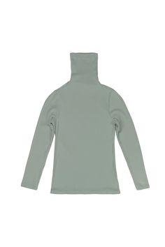 Whidbey Turtleneck | Jungmaven Hemp Clothing & Accessories - USA Made Cotton Mock Neck Top For Layering, Winter Funnel Neck Turtleneck With Thumbholes, Winter Turtleneck With Thumbholes And Funnel Neck, Cotton Turtleneck For Layering, Solid Cotton Turtleneck For Layering, Green Fitted Casual Turtleneck, Casual Turtleneck With Thumbholes, Casual Solid Turtleneck With Thumbholes, Winter Mock Neck Top With Thumbholes