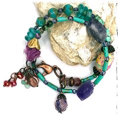 This boho turquoise amethyst bracelet is adjustable, handmade, and one-of-a-kind.  It is lovely to wear as is or layer with others for a different bolder look. This beautiful bracelet will make someone special very happy.  It is shipped in a lovely gift box. This bracelet can personalized with a monogram or letter charm.  See the listing here: Boho Turquoise, Bracelet Stacking, Turquoise Boho, Letter Charm, Boho Bracelet, Amethyst Bracelet, Letter Charms, Bracelet Handmade, Red Oak