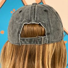 This is only for COOL MOM, not for the regular mom! Neutral dark gray distressed base ball cap with white embroidery on the front. Features a curved bill and finished with an adjustable strap at the back. This hat is perfect for any season for the effortless chic styles! Dimensions: - Head circumference: 20 inches with 5 inch adjustable strap - Bill: 3 inches long - Cap Height: 6 inches - "Cool mom" embroidery is 3.25 inches x 2 inches Adjustable Distressed Black Dad Hat, Washed Black Adjustable Hat With Curved Bill, Adjustable Washed Black Baseball Cap With Curved Bill, Adjustable Washed Dad Hat With Curved Visor, Adjustable Washed Black Dad Hat, Trendy Gray Curved Bill Baseball Cap, Distressed Gray Cap, Gray Distressed Cap, Distressed Adjustable Baseball Cap With Curved Brim