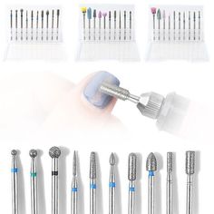 Nail Art Carbide Manicure Milling Cutters 10 PCs Nail Drill Kit Nail Drill Bits Nail Polish Gift, Country Nails, Nail Drill Bits, Gel Nail Colors, Manicure Kit, Safety Glasses, Wolfram, Nail Polish Sets, Pedicure Tools