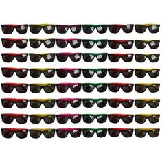 Funny Party Hats Sunglasses in Bulk - 48 Pack - Neon Party Sunglasses - Sunglasses Pack - Party Favors Size: 48 Pairs.  Color: Green. Bridal Party Sunglasses, Sunglasses Party Favor, Neon Party Supplies, Glasses Fashion Eyewear, Neon Sunglasses, Pool Party Favors, Novelty Sunglasses, Party Sunglasses, Cool Glasses