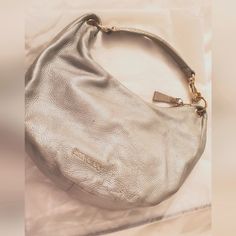 Jimmy Choo -Shoulder Bag - Silver/Pearl Grey Color -Golden Tone Hardware - Deer Skin Leather -Suede Lining And Interior Pockets- No Signs Of Use On Inside Suede -Great Condition. Ethereal Style, Jimmy Choo Bags, Jimmy Choo Gold, Silver Bag, Jimmy Choo Bag, Bag Silver, Hobo Purse, Deer Skin, Pearl Grey