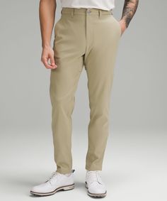 From first swing to the final round, these golf pants are at the top of their game. Integrated ventilation and stretch fabric deliver comfort that lasts on and off the course. Designed for Golf. Streamlined fit that skims glutes and thighs. Stretch elastic panels on the waistband. Ventilated gusset. Secure back pockets fit your phone and score cards. Small drop-in pocket on the right-hand side for golf tees. Flip up the cuffs to reveal reflective details. Michelle Yeoh, Golf Attire, The Abc, Lululemon Men, Golf Tees, Red Balloon, Sports Skirts, Golf Pants, Golf Outfit