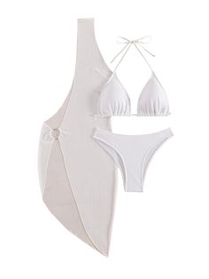 Indulge in the ultimate luxury with our Lagoon Luxury Suit. This 3 piece bikini set features a sexy one shoulder white dress that will turn heads on the beach. The push up top and thong bottom provide a flattering shape, while the matching cover up adds a touch of sophistication. Embrace your inner goddess and stand out in style! One Shoulder White Dress, Luxury Suit, Inner Goddess, Timor Leste, Caicos Islands, Sierra Leone, Mauritius, Trinidad, Laos