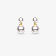 18K solid yellow gold Akoya saltwater cultured pearl Size: 5.5-6.0mm & 8.5-9.0mm, 2pcs Handpicked of every pearl, only the top 1% of pearls are selected Sold as a pair Lifetime warranty Akoya Pearl Drop Earrings In Pearl White, Formal Akoya Pearl Earrings With High Luster, Formal High Luster Akoya Pearl Earrings, Luxury Akoya Pearl Earrings With High Luster, White Akoya Pearl Earrings With High Luster, Yellow Gold Akoya Pearl Chain Earrings, Yellow Gold Akoya Pearl Pear Earrings, Anniversary Akoya Pearl Earrings With Pearl Chain, Anniversary Akoya Pearl Chain Earrings