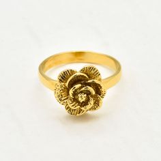 Gold Vintage Flower Ring design made of Gold Vermeil ☞ thickest 18k Gold Plating on top of Solid 925 Sterling Silver ☞ made to last. Click here for ☞ Matching PendantClick here for ☞ Matching Earrings Details:• Gold Flower Ring• Dimensions: Band width ≈ 2.2mm, thickness ≈ 1.2mm• 18K Gold VermeilSKU 1097 Gold Flower Ring With Rose Design, Gold Rose Design Flower Ring, Gold Flower Ring With Rose Design For Anniversary, Gold Rings With Rose Design For Anniversary, Anniversary Gold Rings With Rose Design, 14k Gold Rose Flower Ring Gift, Classic Gold Flower Ring, Flower Ring Design, Gold Ring Flower