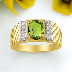 NATURAL PERIDOT GEM RING WEDDING BAND GIFT AND MEMENTOS Item Description:- MATERIAL-Silver METAL PURITY- 925 Sterling Silver GEMSTONE- Peridot Gemstone GEMSTONE COLOR- Green GEMSTONE SHAPE- Oval GENDER- Female, Male BIRTHSTONE- August JEWELRY TYPE- Ring HEALING PROPERTIES OF GEMSTONE- Healing with Peridot It Alleviates jealousy, resentment, spite, bitterness, irritation, hatred, and greed. Reduces stress, anger, and guilt. Peridot opens our hearts to joy and new relationships. It enhances confidence and assertion, motivating growth and change.  Peridot is believed to bring good health, restful sleep and peace to relationships by balancing emotions and mind. This friendly bright green stone also has the uncanny ability to inspire eloquence and creativity; it also brings delight and good che August Jewelry, Female Male, Ring Art Deco, Gem Ring, Peridot Ring, Peridot Gemstone, Deco Ring, Ring For Men, Gift Ring